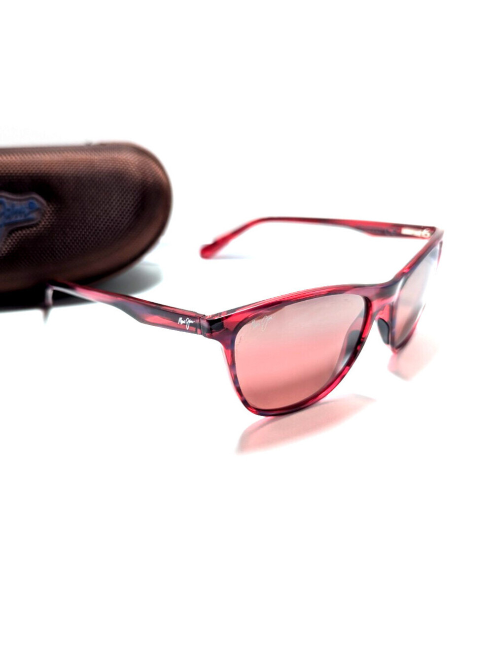 Maui Jim Sugar Cane MJ-783-13B Women Red Black Rose Lens Sunglasses 57-17-140